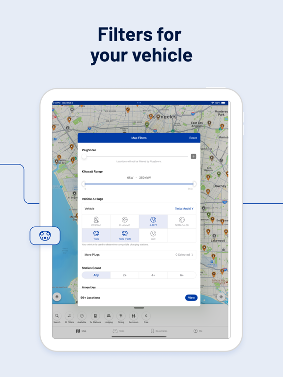 PlugShare: Charging Stations iPad screenshot 5 - Navigation app