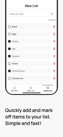 SimpleListApp (Official) screenshot