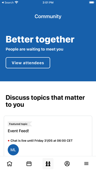 Cobepa Events Screenshot