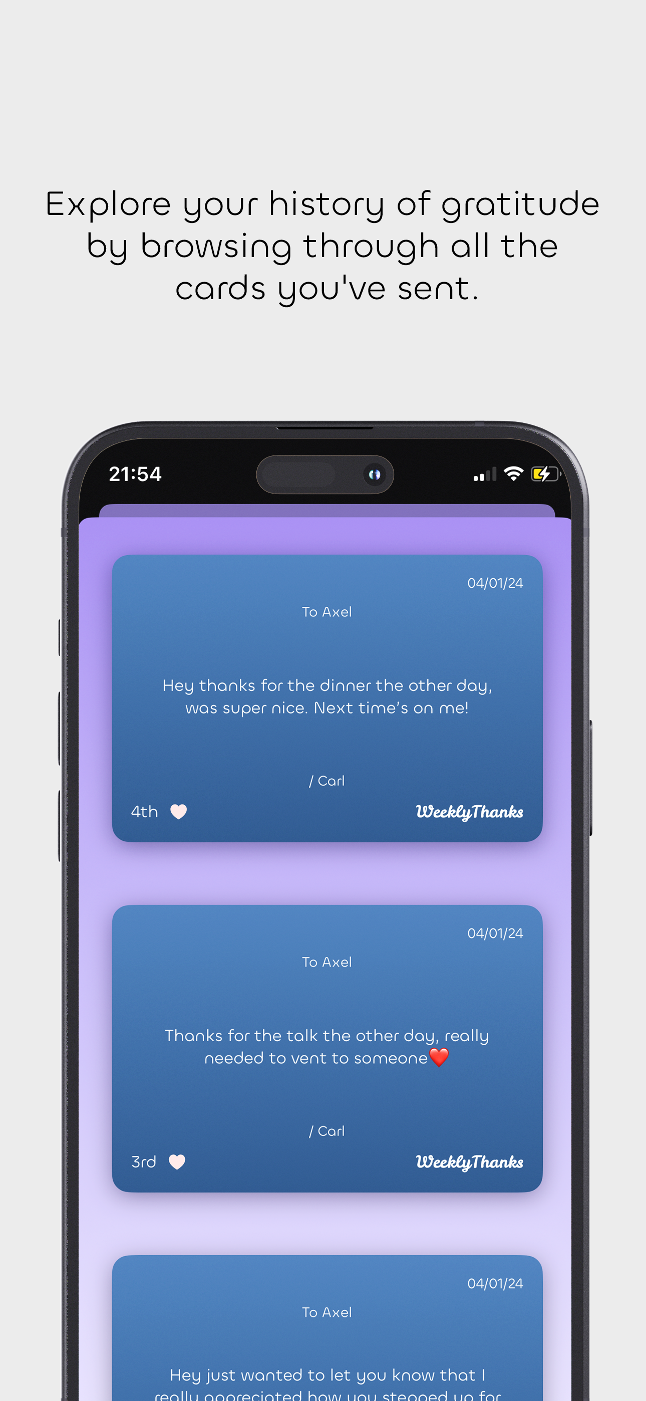 WeeklyThanks: Gratitude