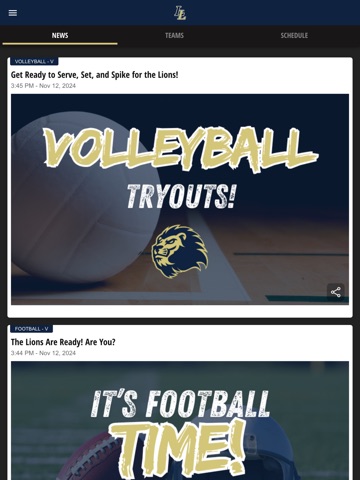 Lindsay Lane Lions iPad screenshot