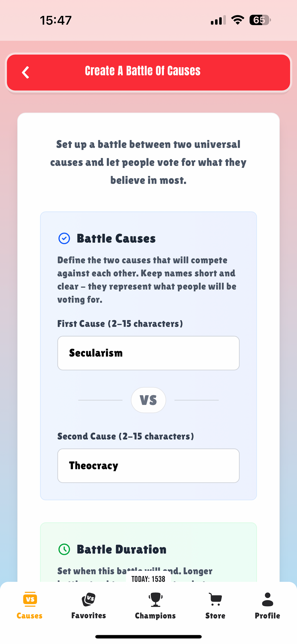 CauseBattle