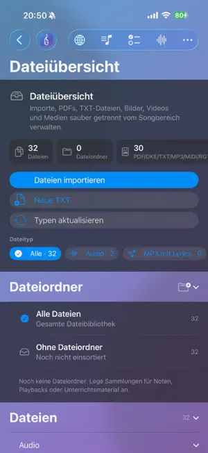 InstruMate screenshot 2