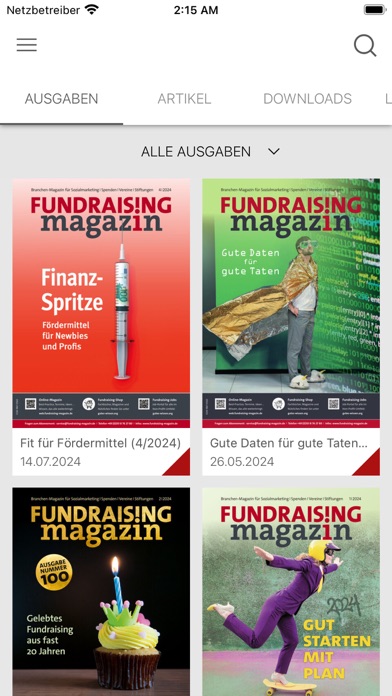Screenshot #1 pour Fundraising-Magazin
