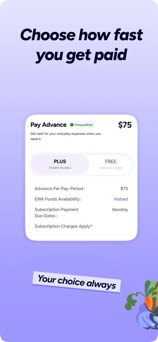 Earnifi: Early Pay. Fast Money Screenshot 4