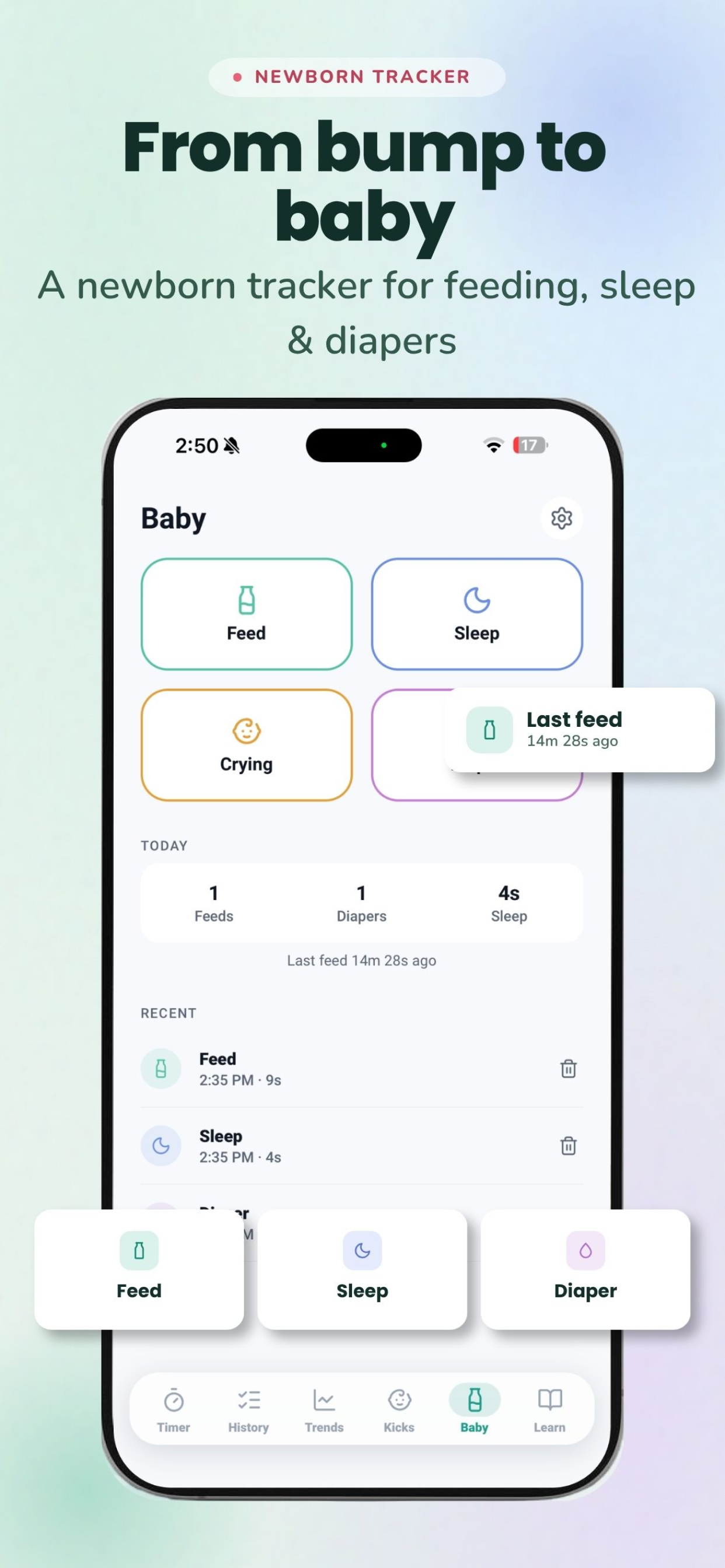 Contraction Tracker Timer Baby screenshot 6