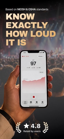 Decibel Meter & dB Sound Level iPhone screenshot