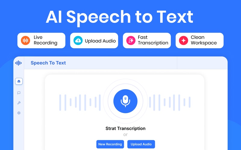 Speech to Text - Dictation AI iPhone screenshot