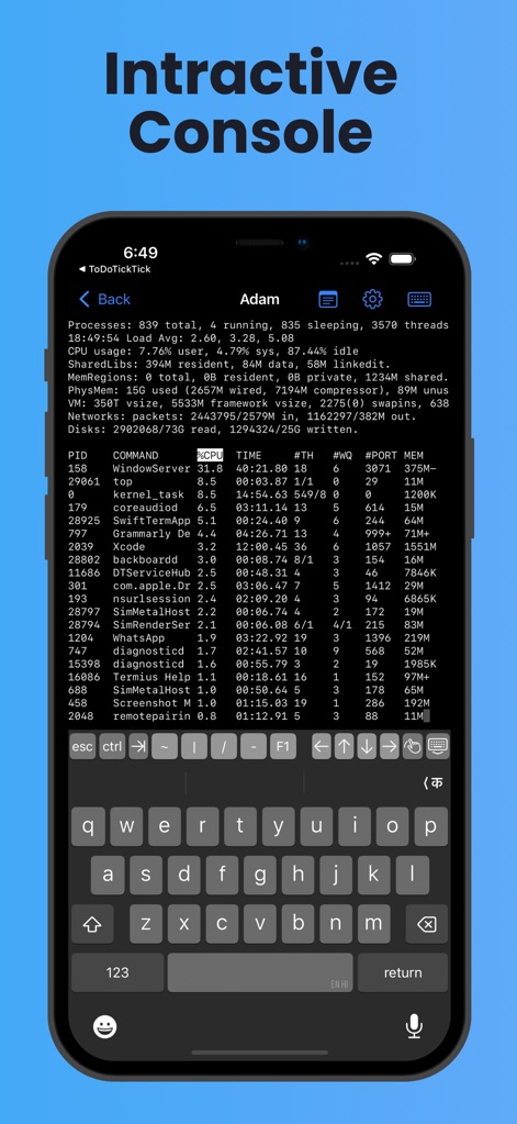 iTerminus: SSH Client Terminal - Developer Tools App | MWM