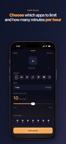 Precursor: Hourly Screen Time iPhone screenshot