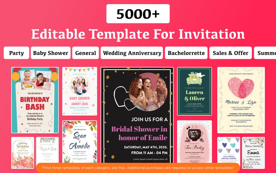 Invitation Maker & Card Design - 8.1.4 - (macOS)