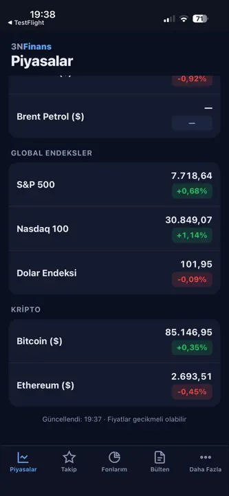 3N Finans: Borsa ve Fon screenshot 5