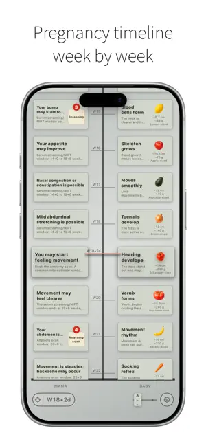 BumpWeek - Pregnancy Timeline screenshot 1