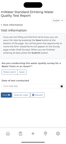 mWater Surveyor iPhone screenshot