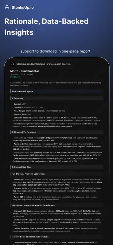 StonksUp: AI Stock Analysis screenshot 3 of 6