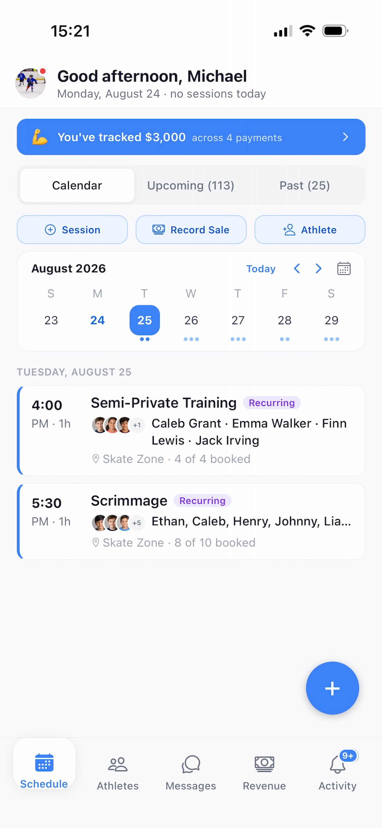Screenshot 1 of Coachzilla App