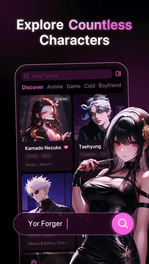 Screenshot von PolyBuzz -Talk To AI Character auf dem iPhone 2