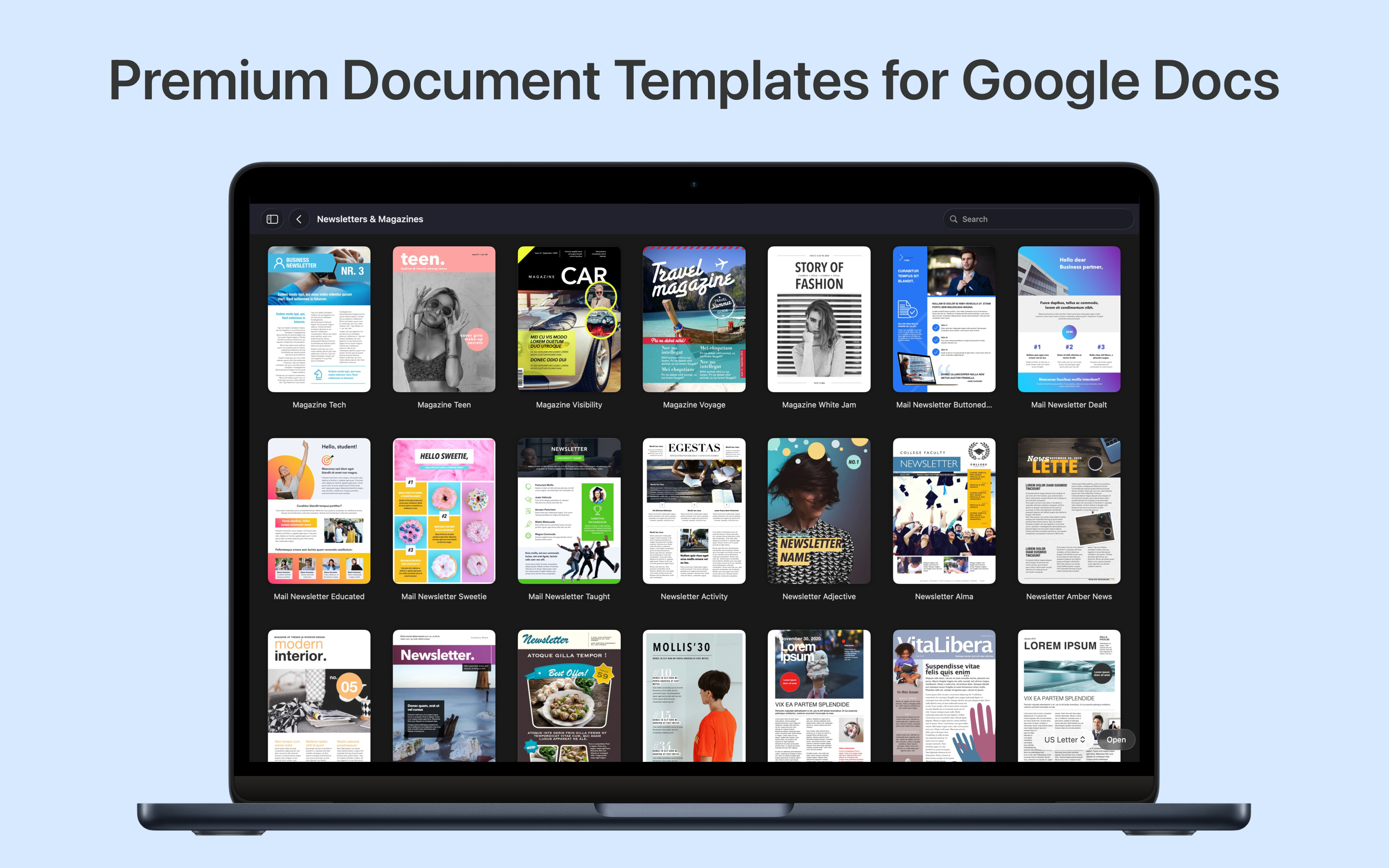 Designs for Google Documents