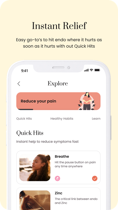 Endo45 | Endometriosis App Screenshot