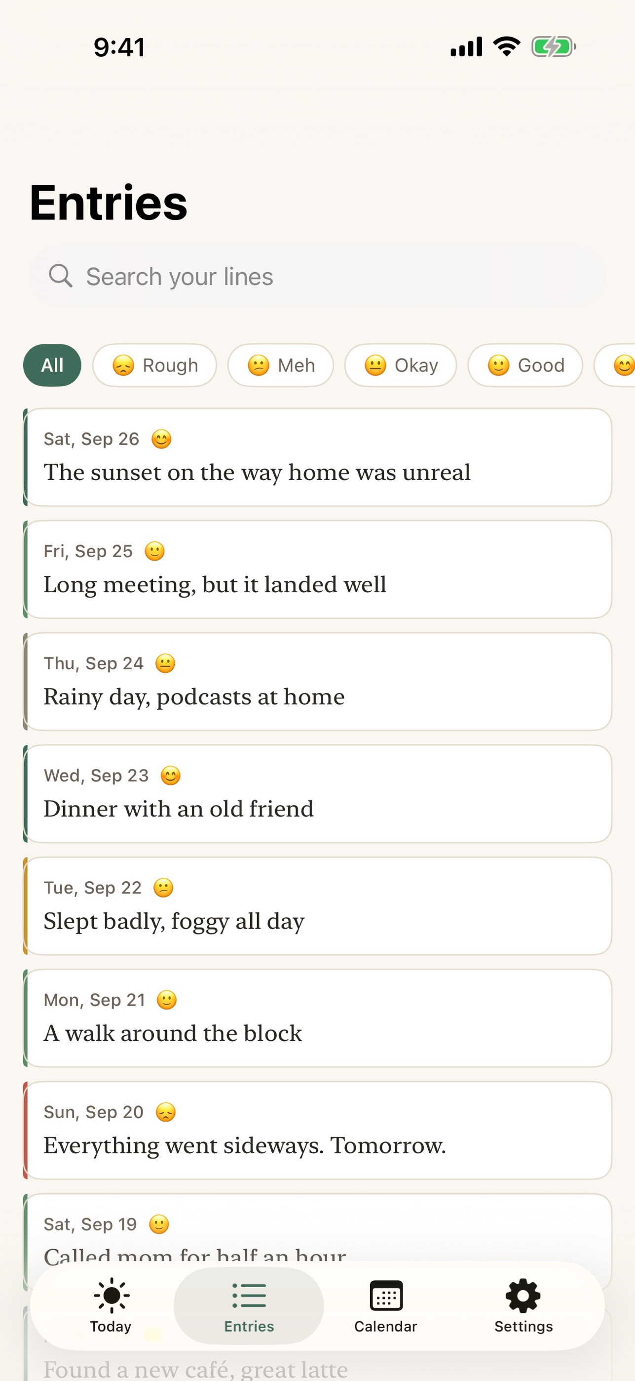 Screenshot 2 of Oneuldo - One Line a Day