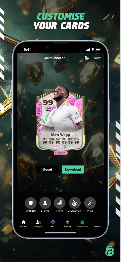 FUTBIN FC 26 Evolutions & More - Custom Card Design