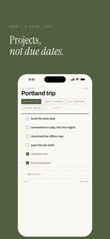 Erre: To-Do List screenshot