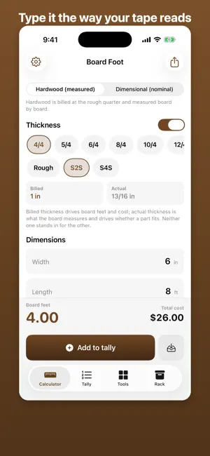 BoardFoot: Lumber Tally screenshot 3