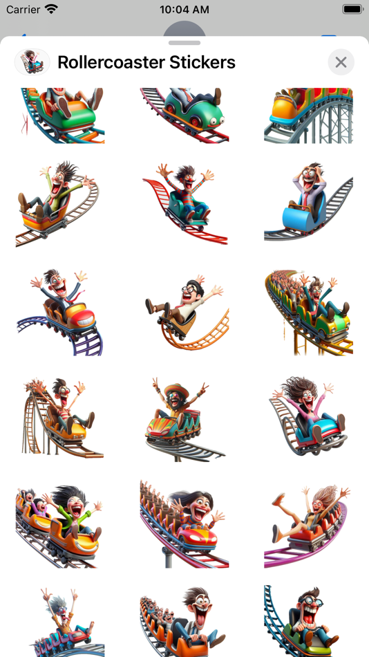 #2. Rollercoaster Stickers (iOS) 由: Paul Scott