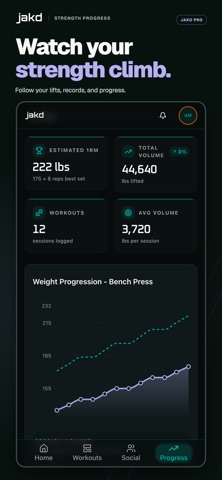 Jakd: Workout Tracker Screenshot 2 of 8