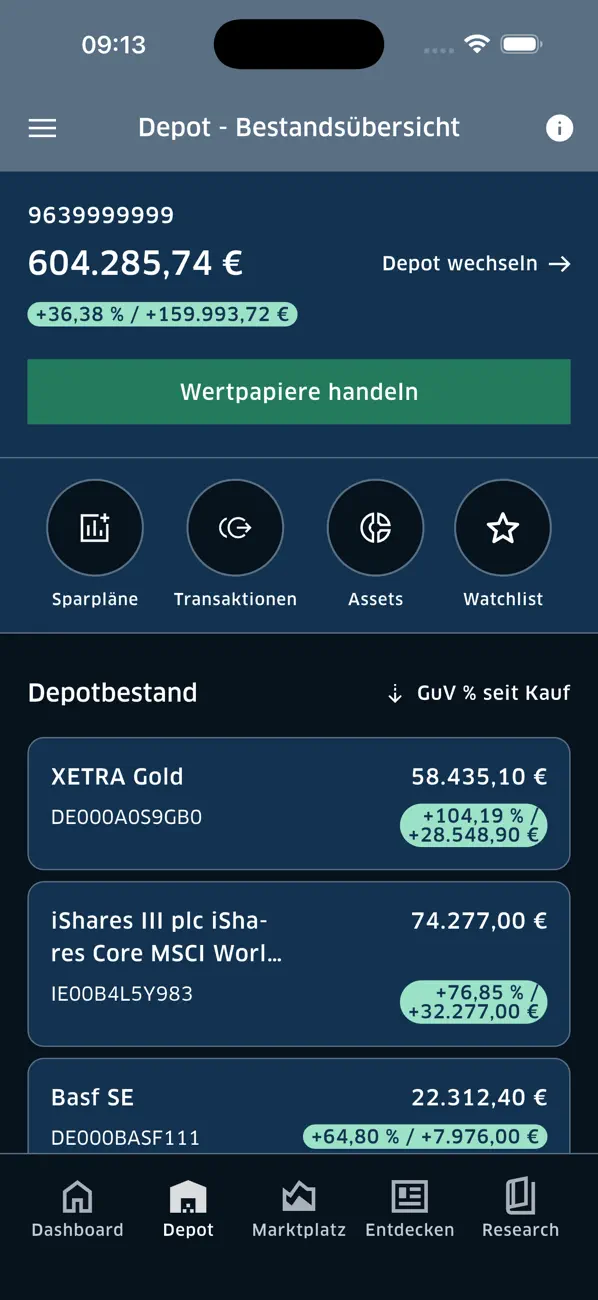 Screenshot #2 pour BW AssetGo – Investment-App