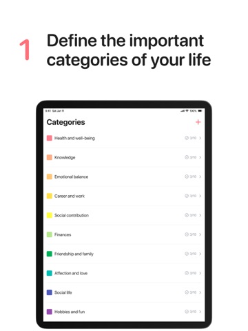 Wheel of Life: Mentor yourself iPad screenshot