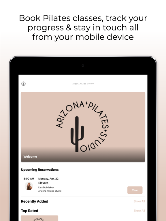 Arizona Pilates Studio iPad screenshot 3 - Health & Fitness app