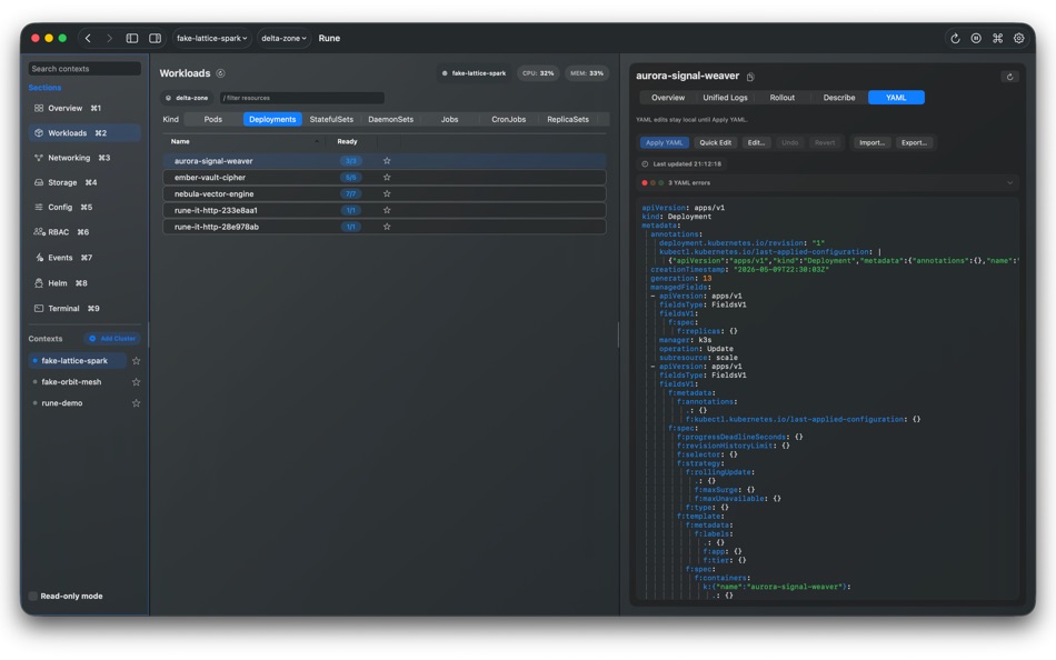 #8. Rune Kubernetes Client (macOS) โดย: Viktor Nyberg