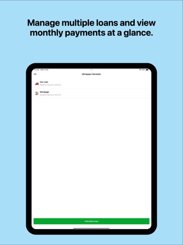 Mortgage Calculator Plus iPad screenshot