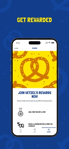 Wetzel's Pretzels iPhone screenshot