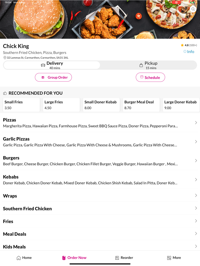 Chick King Carmarthen