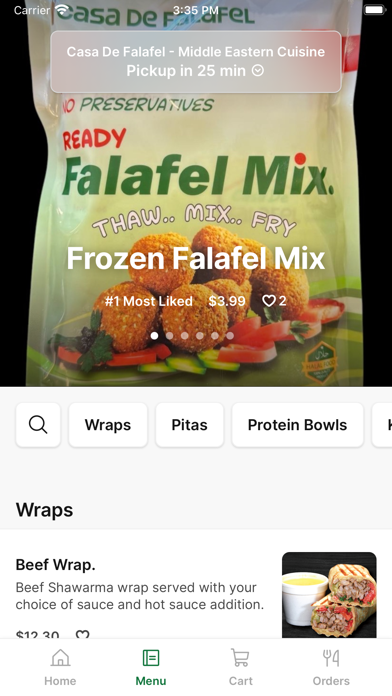 Casa de Falafel iPhone screenshot 2 - Food & Drink app