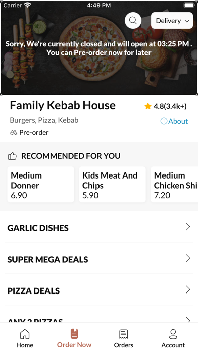 Family Kebab House. Screenshot