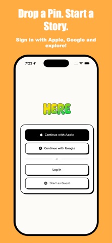 HERE screenshot