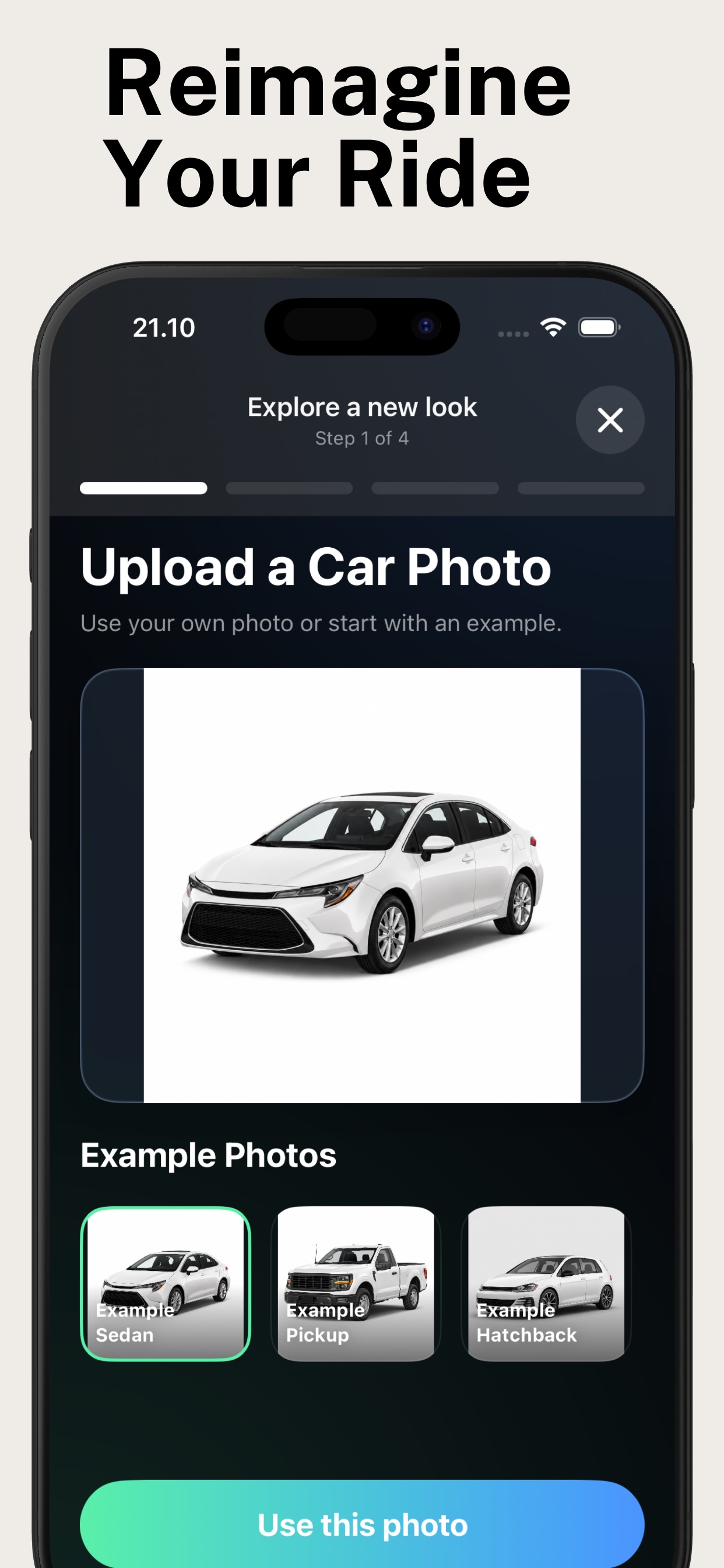Screenshot 1 of AutoAI: AI Car Customizer