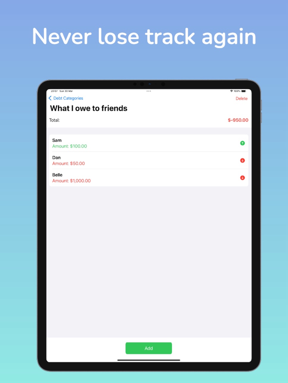 iPad screenshot