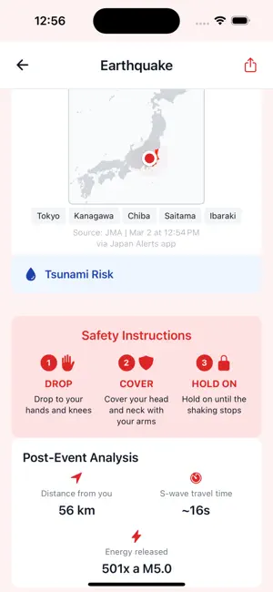 Japan Alerts screenshot 2