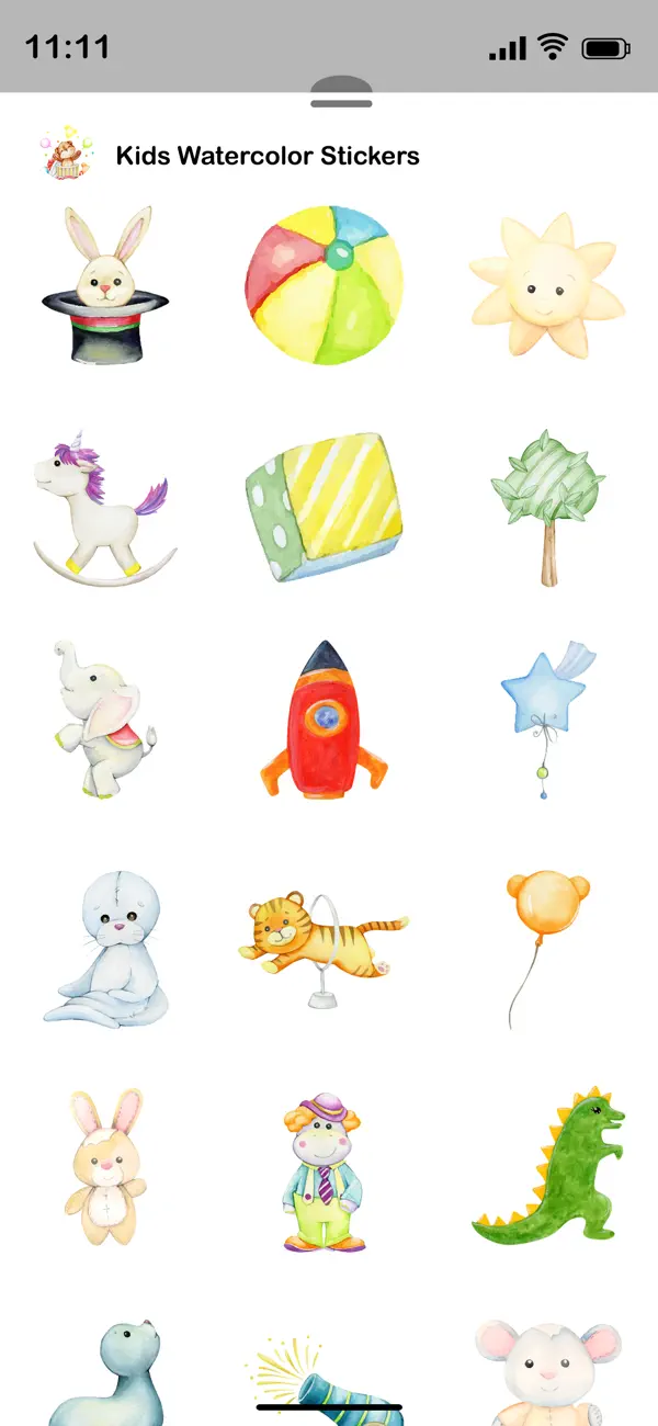 Screenshot #2 pour Kids Watercolor Stickers