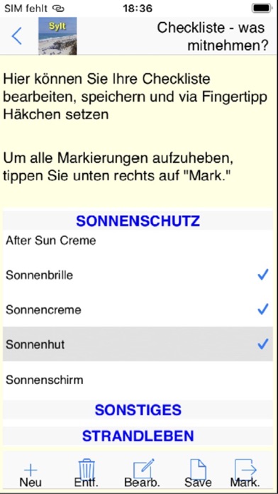 Sylt App für den Urlaub Screenshot