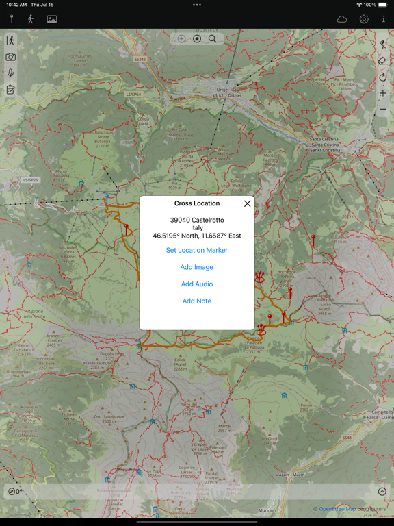 Maps for OSM iPad screenshot 2 - Navigation app