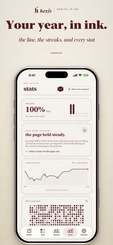 Habit Tracker Journal: Hexis Screenshot 2 of 8