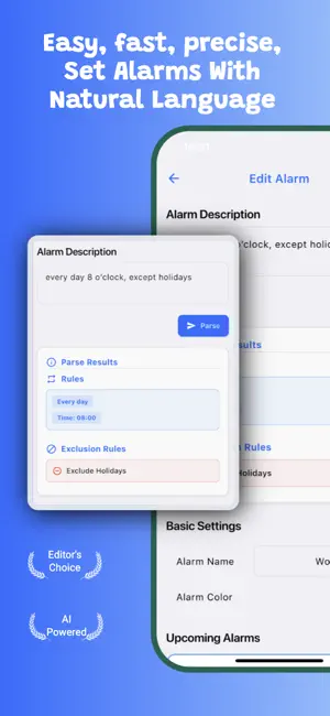 TimeScribe - AI powered alarms screenshot 1