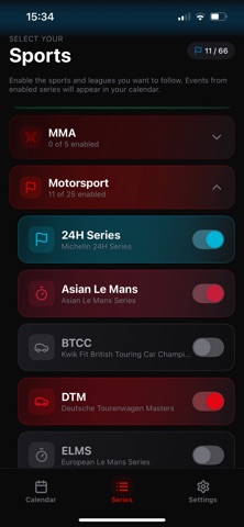 Sportsfan - Sports Calendar screenshot