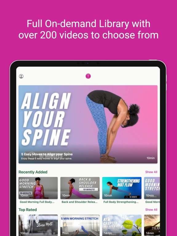 MindBody FAITH Studio iPad screenshot