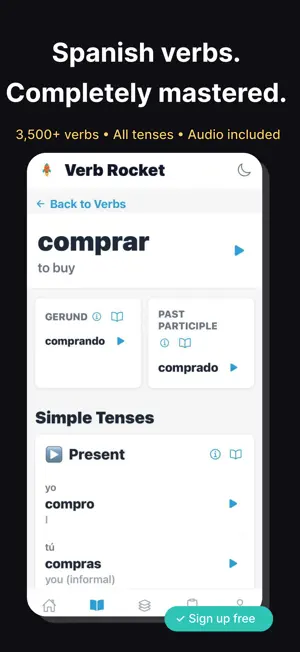 Verb Rocket screenshot 1